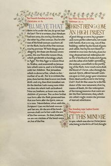 Decorated Text Page; Epistolary, about 1930. Creator: Madelyn Walker