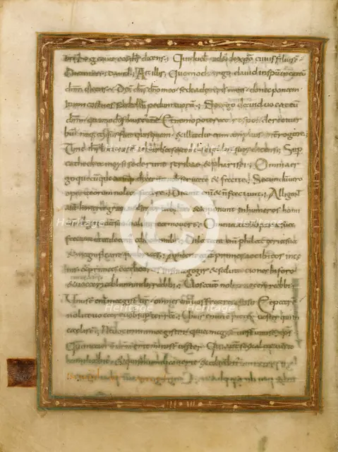 Decorated Text Page; Gospel Lectionary, early 9th century. Creator: Unknown.