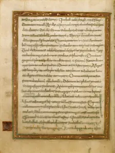 Decorated Text Page; Gospel Lectionary, early 9th century. Creator: Unknown