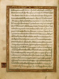 Decorated Text Page; Gospel Lectionary, early 9th century. Creator: Unknown