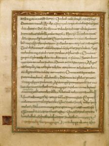 Decorated Text Page; Gospel Lectionary, early 9th century. Creator: Unknown