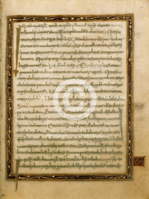 Decorated Text Page; Gospel Lectionary, early 9th century. Creator: Unknown.