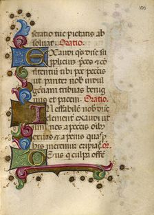 Decorated Text Page; Gualenghi-d'Este Hours, about 1469. Creator: Unknown