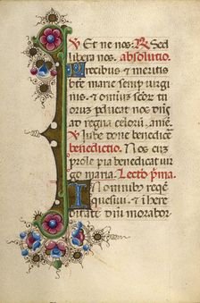 Decorated Text Page; Gualenghi-d'Este Hours, about 1469. Creator: Unknown