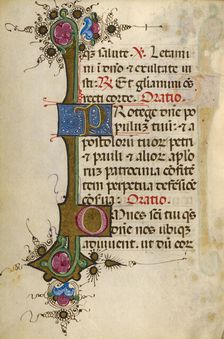 Decorated Text Page; Gualenghi-d'Este Hours, about 1469. Creator: Unknown