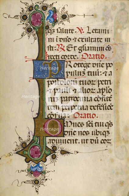 Decorated Text Page; Gualenghi-d'Este Hours, about 1469. Creator: Unknown.