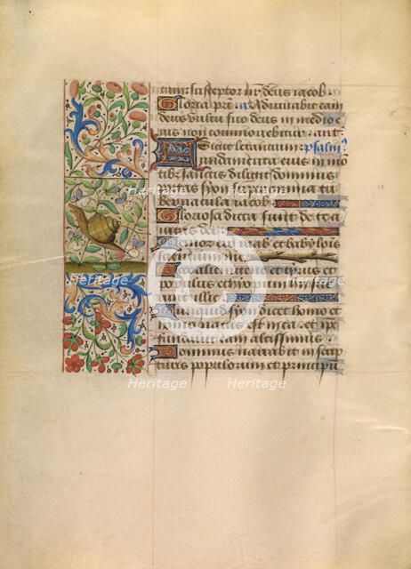 Decorated Text Page; Katherine Hours, about 1480-1485. Creator: Unknown.