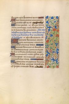 Decorated Text Page; Katherine Hours, about 1480-1485. Creator: Unknown