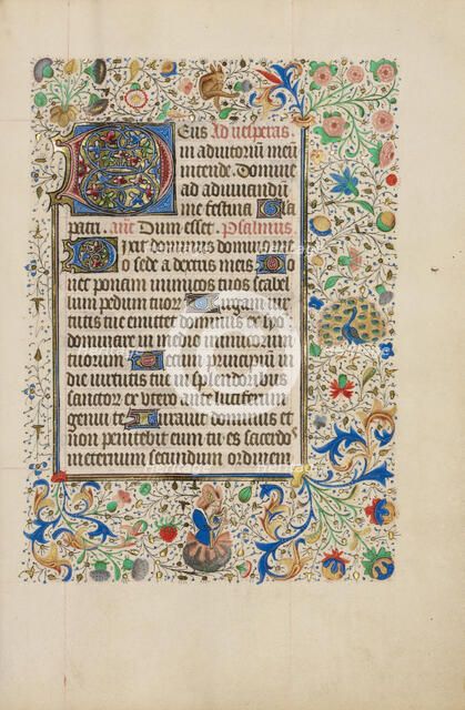 Decorated Text Page; Llangattock Hours, 1450s. Creator: Unknown.