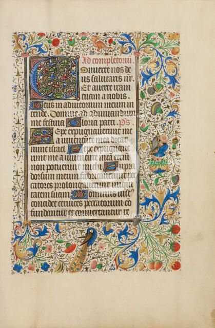 Decorated Text Page; Llangattock Hours, 1450s. Creator: Unknown.