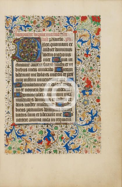 Decorated Text Page; Llangattock Hours, 1450s. Creator: Unknown.