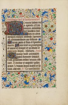 Decorated Text Page; Llangattock Hours, 1450s. Creator: Unknown