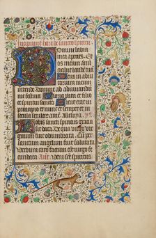 Decorated Text Page; Llangattock Hours, 1450s. Creator: Unknown