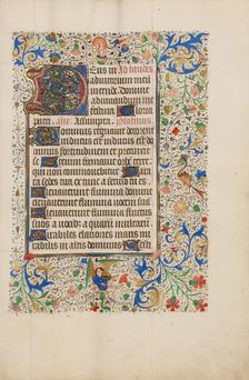 Decorated Text Page; Llangattock Hours, 1450s. Creator: Unknown