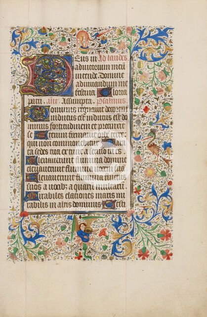 Decorated Text Page; Llangattock Hours, 1450s. Creator: Unknown.