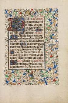 Decorated Text Page; Llangattock Hours, 1450s. Creator: Unknown
