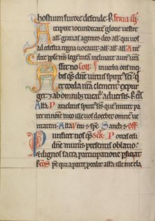Decorated Text Page; Missal, about 1180. Creator: Unknown