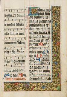 Decorated Text Page; Missal, about 1500-1505. Creator: Unknown