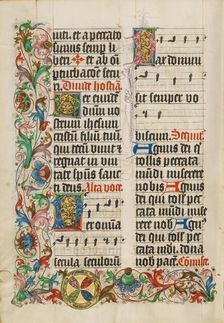 Decorated Text Page; Missal, about 1500-1505. Creator: Unknown