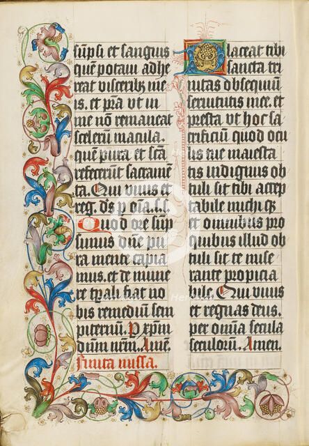 Decorated Text Page; Missal, about 1500-1505. Creator: Unknown.