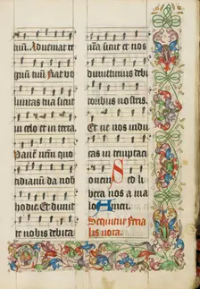Decorated Text Page; Missal, about 1500-1505. Creator: Unknown