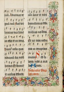 Decorated Text Page; Missal, about 1500-1505. Creator: Unknown