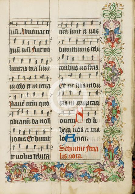 Decorated Text Page; Missal, about 1500-1505. Creator: Unknown.