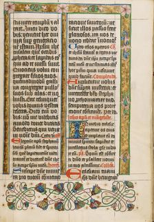 Decorated Text Page; Missal, about 1500-1505. Creator: Unknown