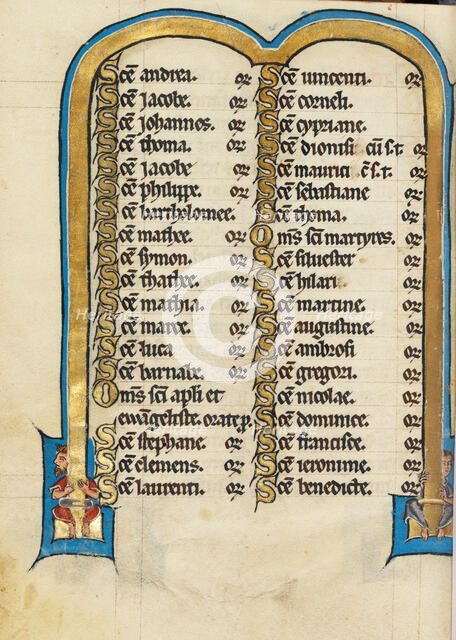 Decorated Text Page; Psalter, third quarter of 13th century. Creator: Unknown.