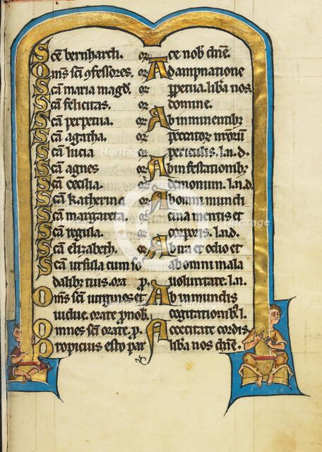 Decorated Text Page; Psalter, third quarter of 13th century. Creator: Unknown.
