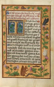 Decorated Text Page; Prayer Book of Cardinal Albrecht of Brandenburg, about 1525-1530. Creator: Unknown