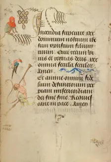Decorated Text Page; Prayer Book of Charles the Bold, 1469. Creator: Nicolas Spierinc