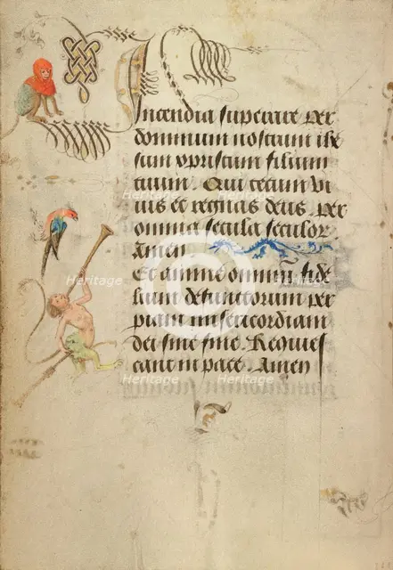 Decorated Text Page; Prayer Book of Charles the Bold, 1469. Creator: Nicolas Spierinc.