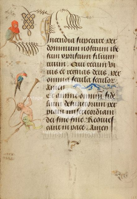 Decorated Text Page; Prayer Book of Charles the Bold, 1469. Creator: Nicolas Spierinc.