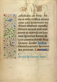 Decorated Text Page; Prayer Book of Charles the Bold, 1469. Creator: Nicolas Spierinc