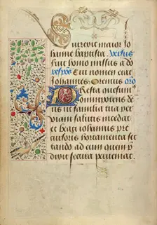 Decorated Text Page; Prayer Book of Charles the Bold, 1469. Creator: Nicolas Spierinc
