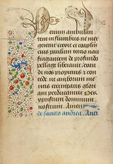 Decorated Text Page; Prayer Book of Charles the Bold, 1469. Creator: Nicolas Spierinc