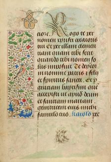 Decorated Text Page; Prayer Book of Charles the Bold, 1469. Creator: Nicolas Spierinc