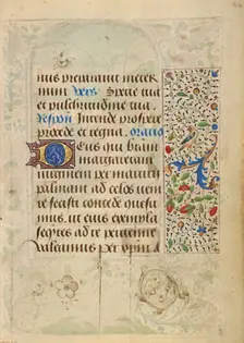 Decorated Text Page; Prayer Book of Charles the Bold, 1469. Creator: Nicolas Spierinc