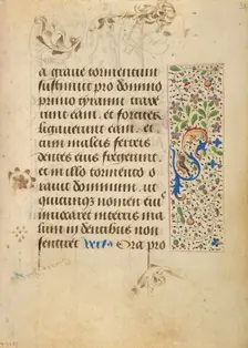 Decorated Text Page; Prayer Book of Charles the Bold, 1469. Creator: Nicolas Spierinc