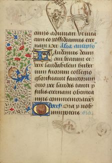 Decorated Text Page; Prayer Book of Charles the Bold, 1469. Creator: Nicolas Spierinc