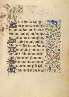 Decorated Text Page; Prayer Book of Charles the Bold, 1469. Creator: Unknown