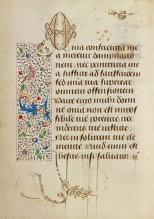 Decorated Text Page; Prayer Book of Charles the Bold, 1469. Creator: Unknown