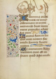 Decorated Text Page; Prayer Book of Charles the Bold, 1469. Creator: Unknown