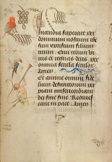 Decorated Text Page; Prayer Book of Charles the Bold, 1469. Creator: Nicolas Spierinc