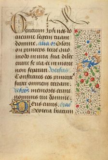 Decorated Text Page; Prayer Book of Charles the Bold, 1469. Creator: Nicolas Spierinc