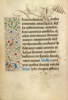 Decorated Text Page; Prayer Book of Charles the Bold, 1469. Creator: Nicolas Spierinc
