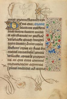 Decorated Text Page; Prayer Book of Charles the Bold, 1469. Creator: Nicolas Spierinc