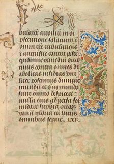 Decorated Text Page; Prayer Book of Charles the Bold, 1469. Creator: Nicolas Spierinc