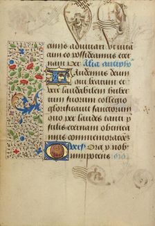 Decorated Text Page; Prayer Book of Charles the Bold, 1469. Creator: Nicolas Spierinc